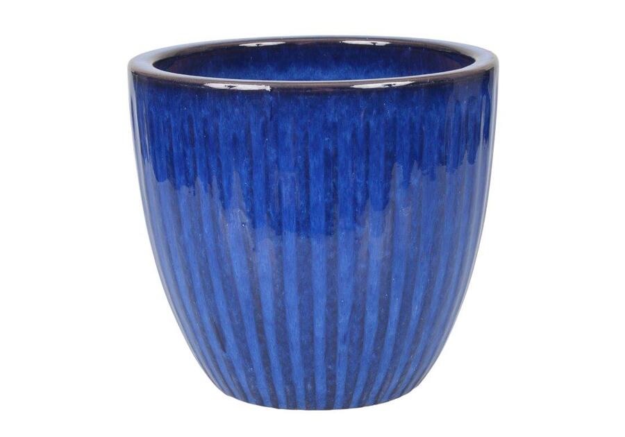 Zdjęcie: Donica ceramika szkliwiona 36x32,5 cm niebieski CERMAX