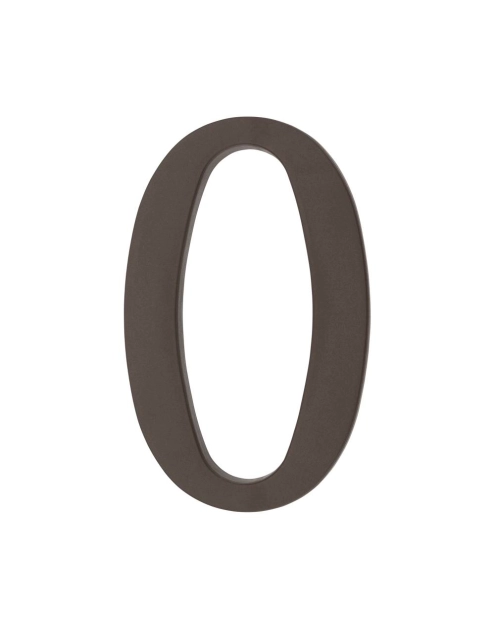 Zdjęcie: Cyfra 0 plastikowa brązowa 180 mm METRO