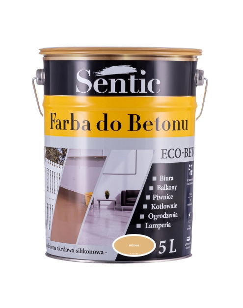 Zdjęcie: Farba do betonu 5 L beżowa SENTIC