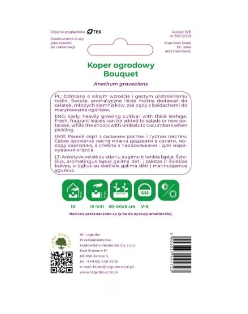 Zdjęcie: Koper Bouquet 5 g W.LEGUTKO