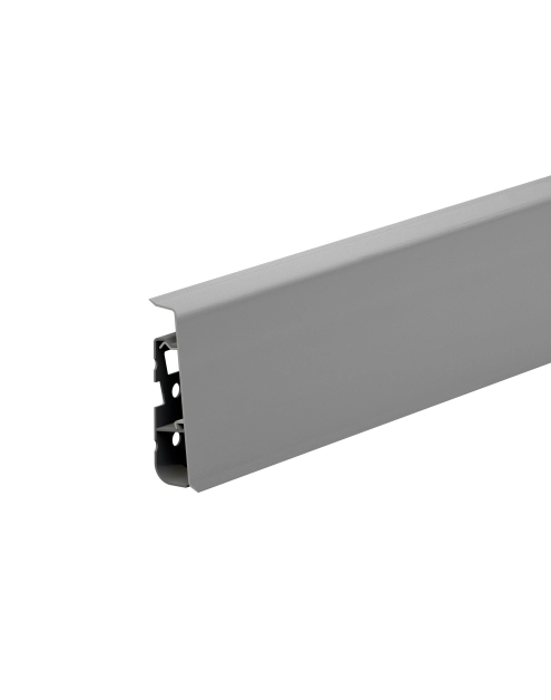 Zdjęcie: Listwa przypodłogowa PVC Hi Line Prestige 2,2x7,5 cm 2,50 m Szary Mat CEZAR