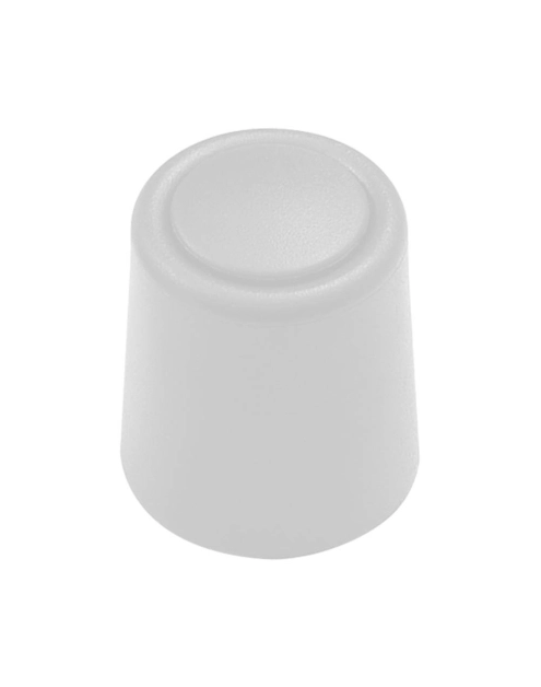 Zdjęcie: Odbojnik drzwiowy 27x30 mm z maskownicą biały METRO