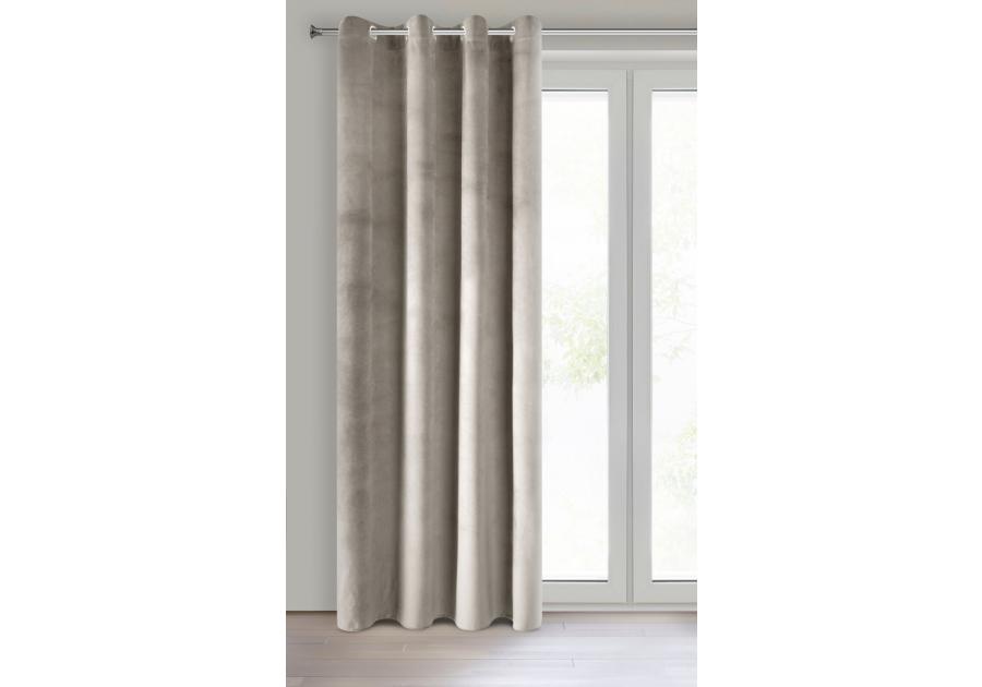 Zdjęcie: Zasłona gotowa Pierre 140x250 cm beżowy EUROFIRANY