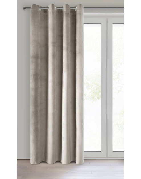 Zdjęcie: Zasłona gotowa Pierre 140x250 cm beżowy EUROFIRANY