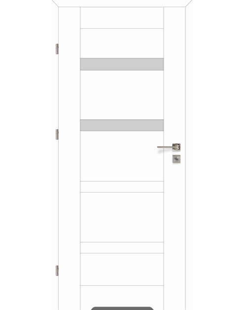 Zdjęcie: Drzwi wewnętrzne FF Prix 30, 80 cm lewe białe VOSTER
