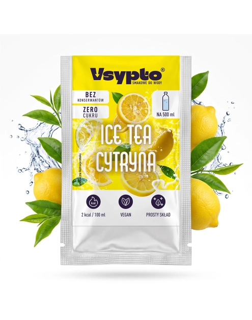 Zdjęcie: Napój w proszku do wody o smaku ice tea cytryna 3 g VSYPTO