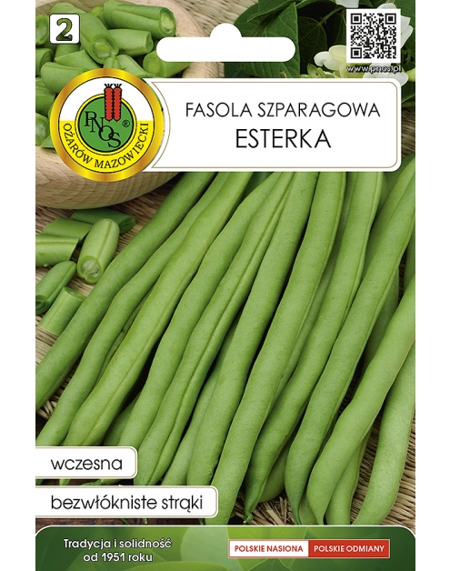 Zdjęcie: Fasola szparagowa zielona Karłowa Esterka 20 g PNOS