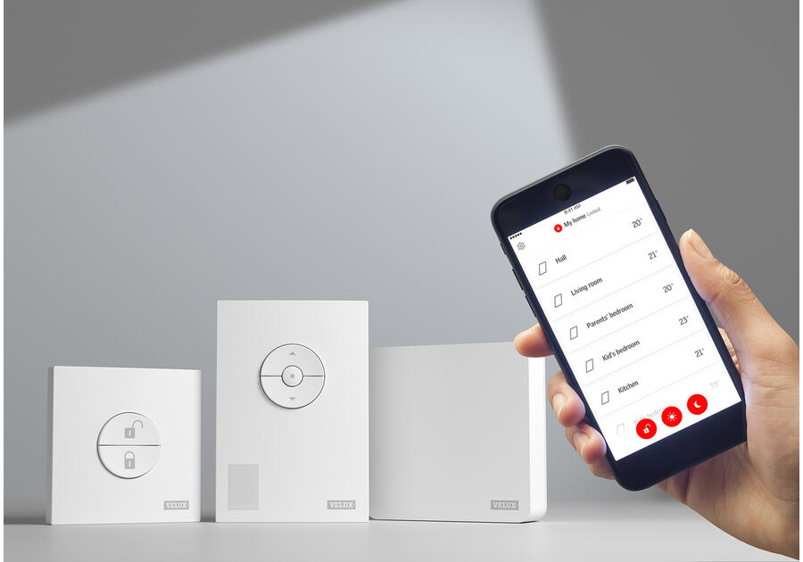 Zdjęcie: Pakiet 2 rolet zewnętrznych SML MK06 S20003 2x SML MK06 + sterownik KIX 300 VELUX