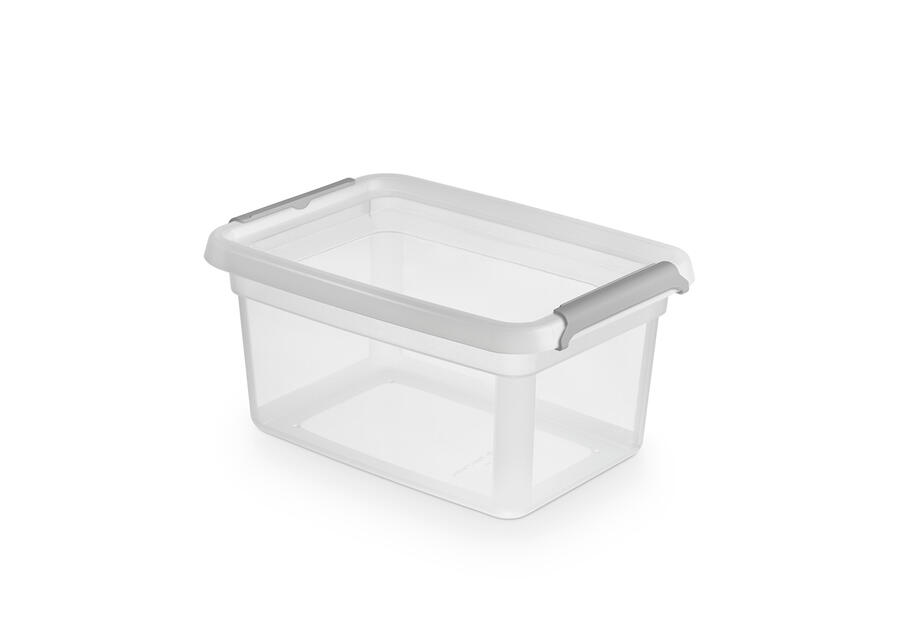 Zdjęcie: Pojemnik z pokrywką i klipsami 14x19x9 cm 1,5 L (2242) Basestore ORPLAST