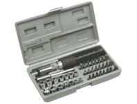 Zdjęcie: Końcówki wkrętakowe i nasadki z uchwytem, zestaw 40 sztuk TOP TOOLS