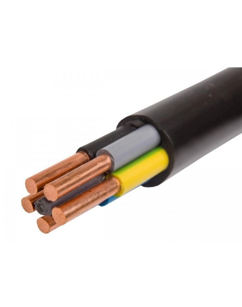 Zdjęcie: Kabel elektroenergetyczny YKY 5x10 żo 0,6/1kV (krążek 50 m) ELEKTROKABEL