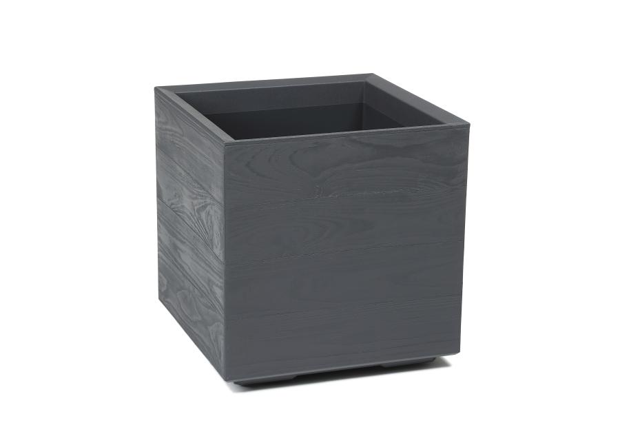 Zdjęcie: Kwietnik Karo 400x400x400 mm deska recycled, antracyt LAMELA