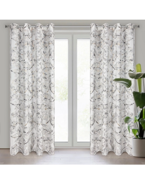 Zdjęcie: Zasłona gotowa Odeta 135x250 cm biały EUROFIRANY