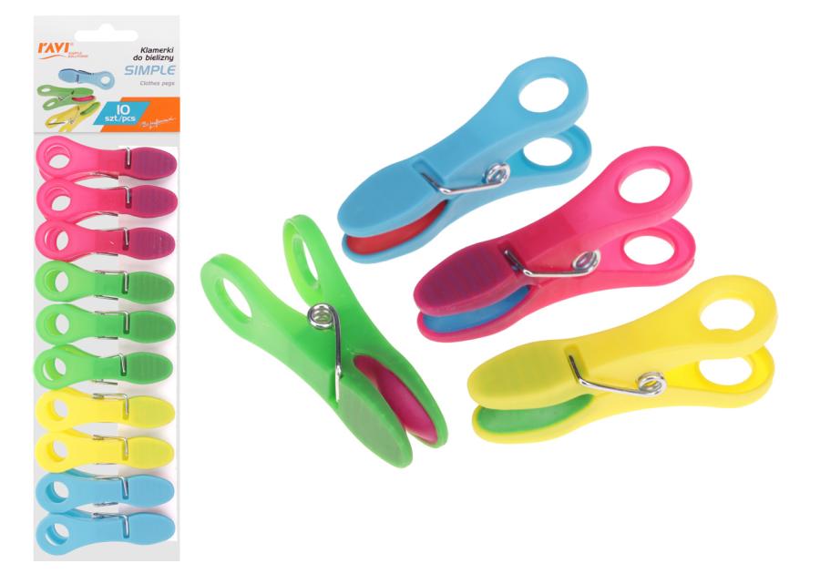 Zdjęcie: Klamerki do bielizny Simple 10 sztuk 01069 RAVI