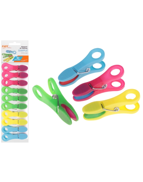 Zdjęcie: Klamerki do bielizny Simple 10 sztuk 01069 RAVI