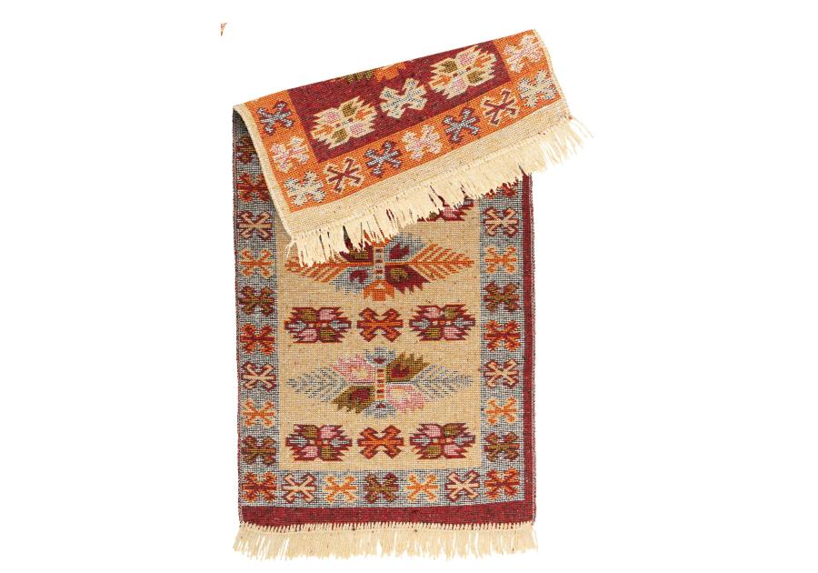 Zdjęcie: Dywan Kilim 60x120 cm bordo liście MULTI-DECOR