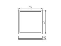 Zdjęcie: Plafoniera LED KB Plafon 02 L 12,3 W B KINGBERRY