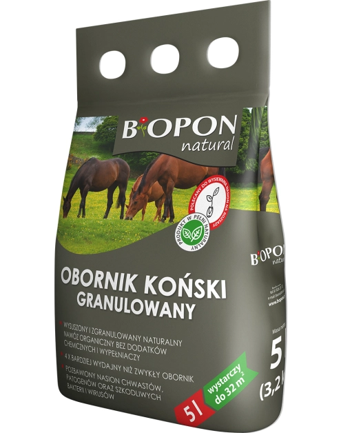 Zdjęcie: Obornik granulowany koński 5 L BOPON