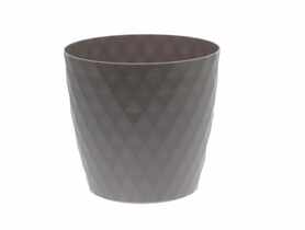Doniczka Cristal 16 cm popiel GARDEN LIFE