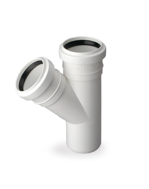 Zdjęcie: Trójnik kanalizacyjny BI 32/32 45 stopni Comfort PIPELIFE
