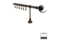 Zdjęcie: Karnisz pojedynczy Victoria fi 19 mm - 160 cm bronze luna KARWEL