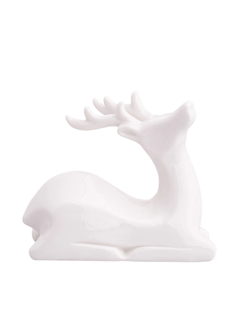 Zdjęcie: Figurka porcelanowa Renifer Modern 11x4,5x9,5 cm biała ALTOMDESIGN