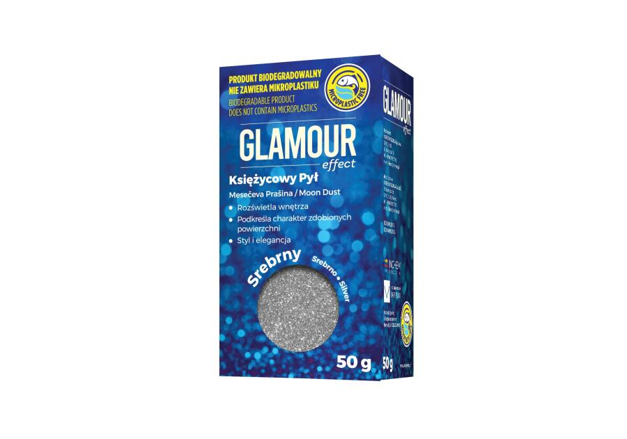 Zdjęcie: Brokat Glamour effect Księżycowy Pył Bio Srebrny 50 g INCHEM POLONIA