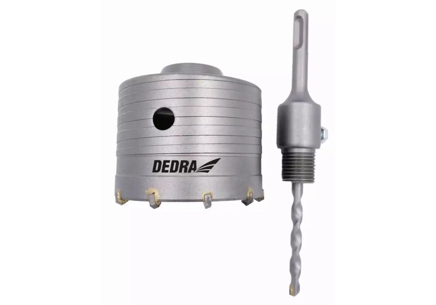 Zdjęcie: Wiertło koronkowe 100 mm HM z uchwytem SDS+ DEDRA