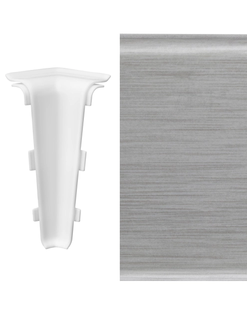 Zdjęcie: Narożnik wewnętrzny do listwy Mack 1 szt. alu light ARBITON