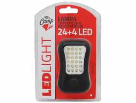 Lampa warsztatowa kempingowa 24 LED + 4 LED MR CAMP