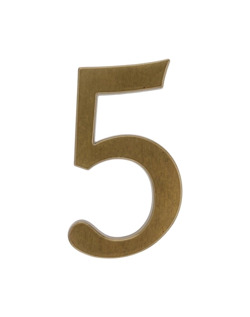 Zdjęcie: Cyfra aluminiowa 5, kolor brąz 190 mm METRO
