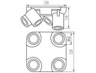 Zdjęcie: Oprawa oświetleniowa 4x max 35 W Laurin EL-4O B KANLUX