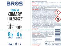 Zdjęcie: Spray na komary i kleszcze 90ml BROS