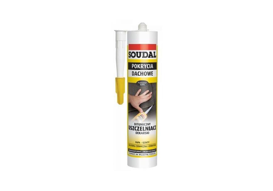 Zdjęcie: Uszczelniacz dekarski czarny 300 ml SOUDAL