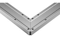 Zdjęcie: Kątownica anoda bez wskaźników ze wzmocnieniem i ściętym narożnikiem 60x120 cm PRO