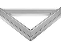 Zdjęcie: Kątownica anoda bez wskaźników ze wzmocnieniem i ściętym narożnikiem 60x120 cm PRO