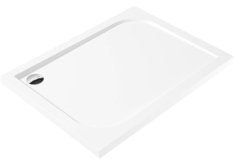 Zdjęcie: Brodzik akrylowy prostokątny 80x120 cm Cubic biały DEANTE