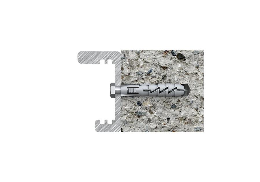 Zdjęcie: Kołek rozporowy FIX 10x50 mm z wkrętem z łbem sześciokątnym 6,0x60 mm 25 szt. KOELNER