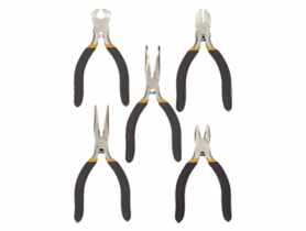Szczypce precyzyjne, zestaw 5 sztuk TOPEX