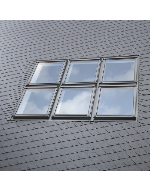 Zdjęcie: Kołnierz kombi EKS 0002E płaski element środkowy, 78x140 cm VELUX