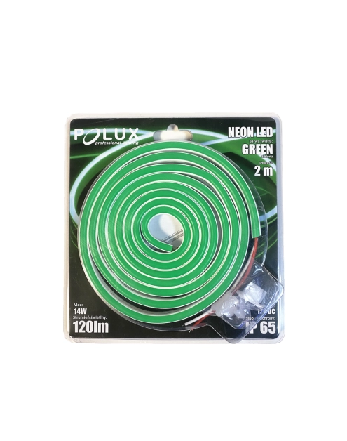 Zdjęcie: Pasek LED Neon 12V 14 W 2m zielony POLUX