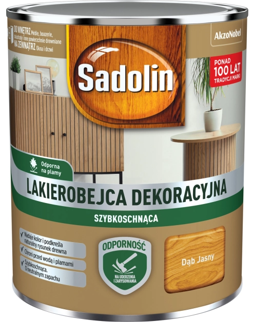 Zdjęcie: Lakierobejca dekoracyjna Jasny dąb 0,7 L SADOLIN