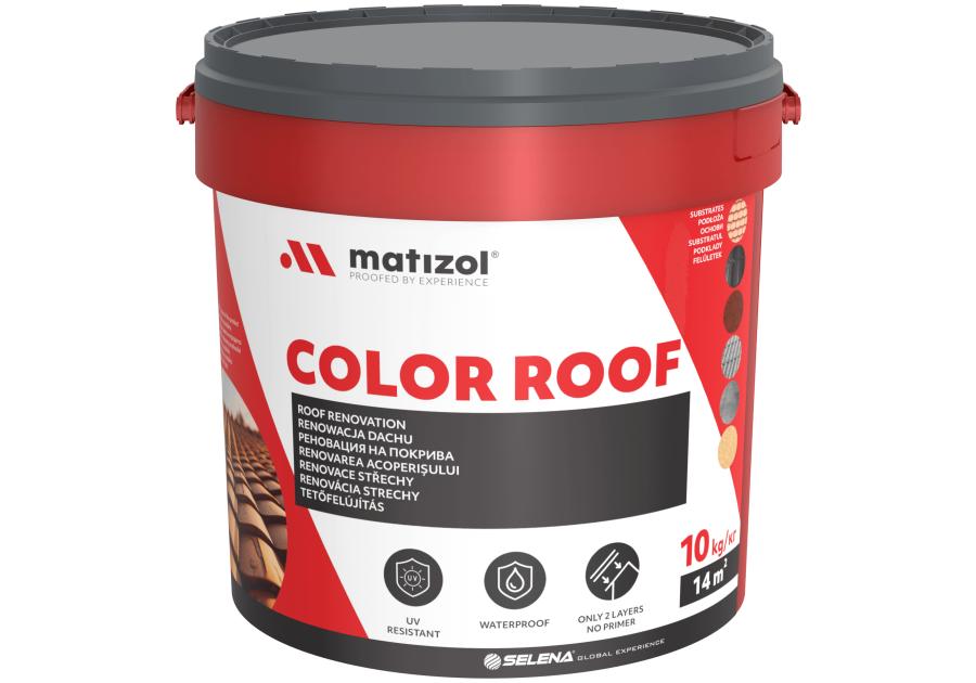Zdjęcie: Hydroizolacja Color Roof 10 kg terakota MATIZOL