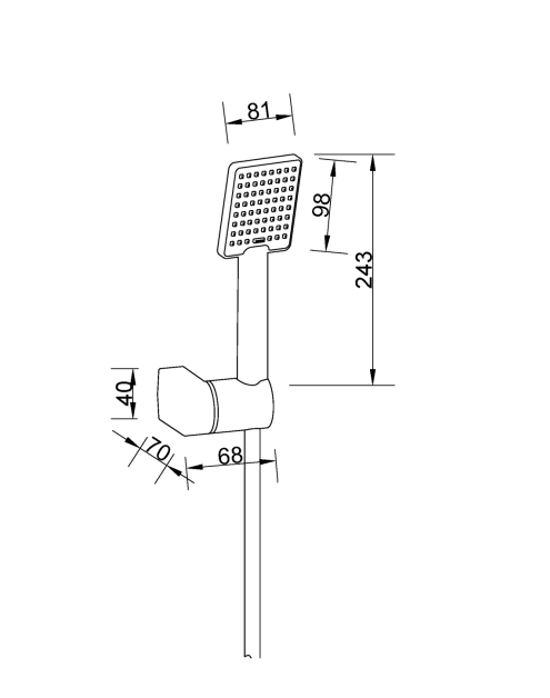 Zdjęcie: Zestaw natryskowy 1-punktowy Patras INVENA