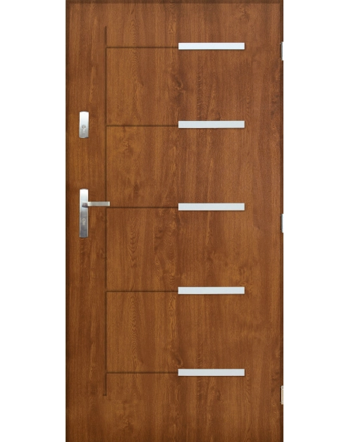 Zdjęcie: Drzwi zewnętrzne orlando złoty dąb 80p komplet PANTOR