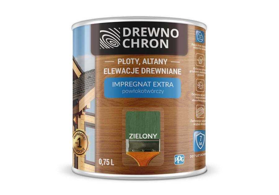 Zdjęcie: Impregnat do drewna Extra zielony 0,75 L DREWNOCHRON