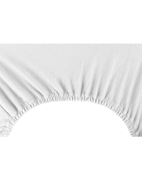 Zdjęcie: Prześcieradło Amber biały 80-90x200+30 cm DECOKING