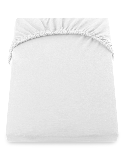 Zdjęcie: Prześcieradło Amber biały 80-90x200+30 cm DECOKING