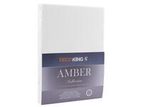 Zdjęcie: Prześcieradło Amber biały 80-90x200+30 cm DECOKING