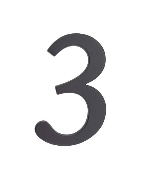 Zdjęcie: Cyfra aluminiowa 3, kolor grafit 190 mm METRO